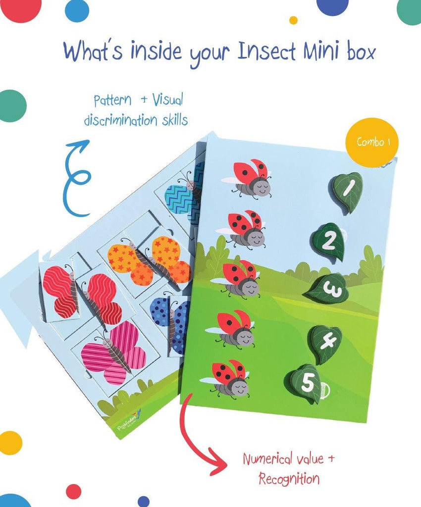 INSECTS MINI BOX  - Combo 1 | Ages 2 - 4 | 2 activities - Pathfinders Early Learner