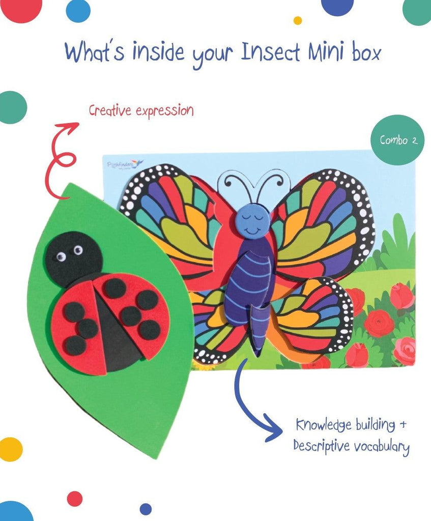 INSECTS MINI BOX - Combo 2 | Ages 2 - 4 | 2 activities - Pathfinders Early Learner