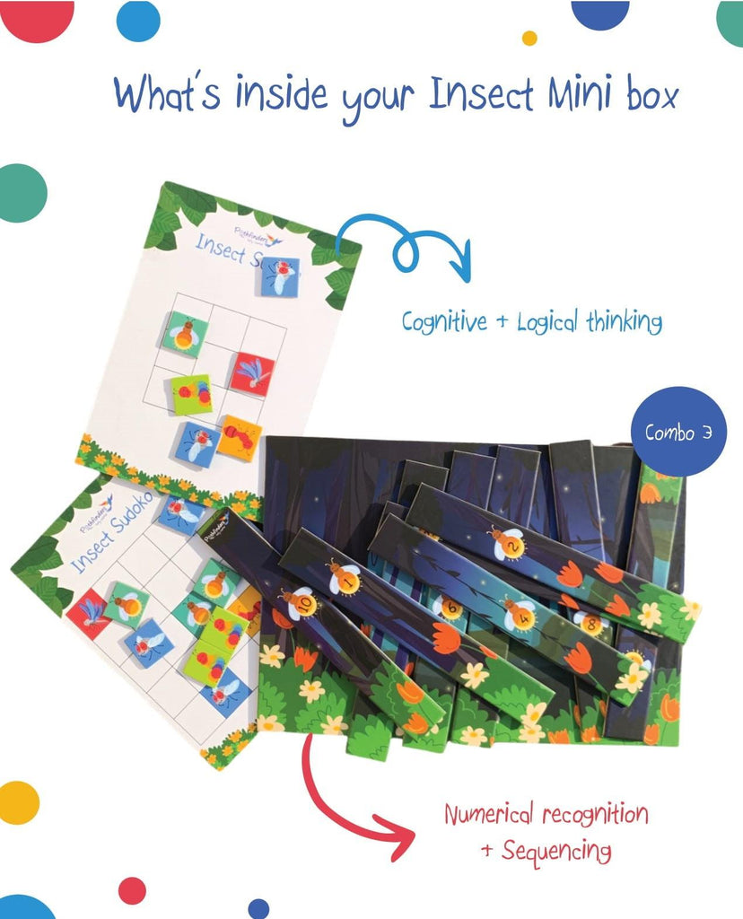 INSECTS MINI BOX - Combo 3 | Ages 4 - 6 | 2 activities - Pathfinders Early Learner