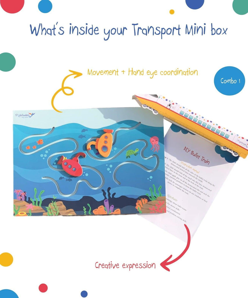 TRANSPORT MINI BOX - Combo 1 | Ages 4 - 6 | 2 activities - Pathfinders Early Learner